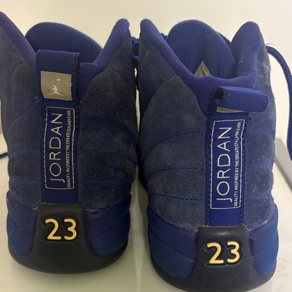 Jordan Royal Blue RETRO Suede Sneakers - Picture 4 of 10